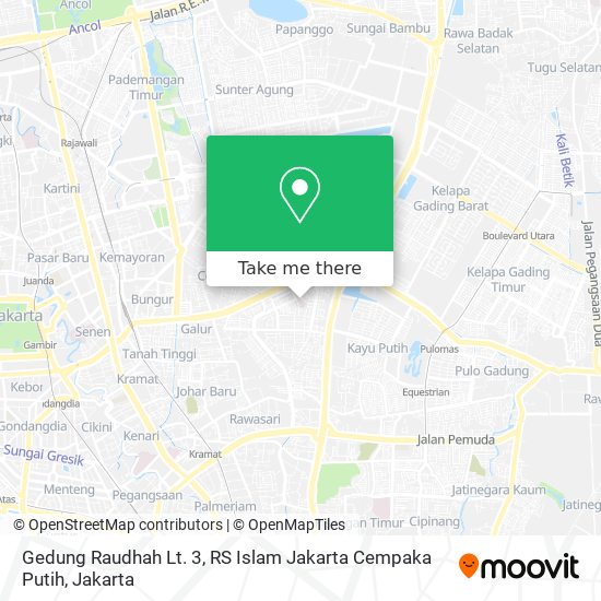 Gedung Raudhah Lt. 3, RS Islam Jakarta Cempaka Putih map