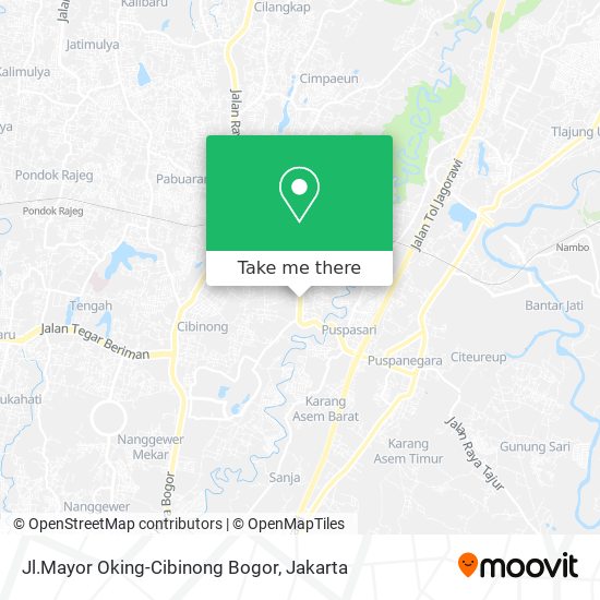 Jl.Mayor Oking-Cibinong Bogor map