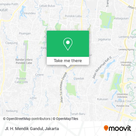 Jl. H. Mendik Gandul map