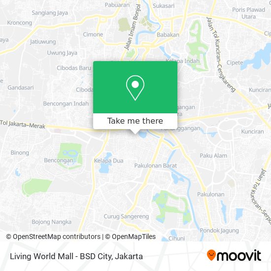 Living World Mall - BSD City map