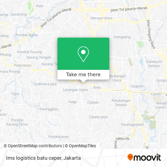 Ims logistics batu ceper map