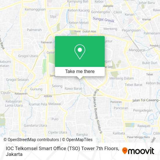 IOC Telkomsel Smart Office (TSO) Tower 7th Floors map