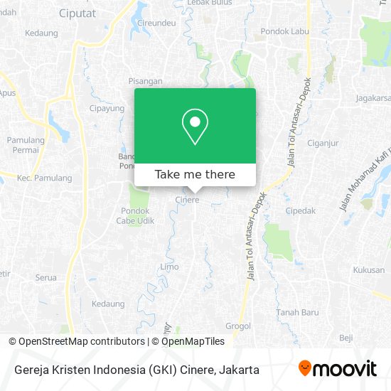 Gereja Kristen Indonesia (GKI) Cinere map