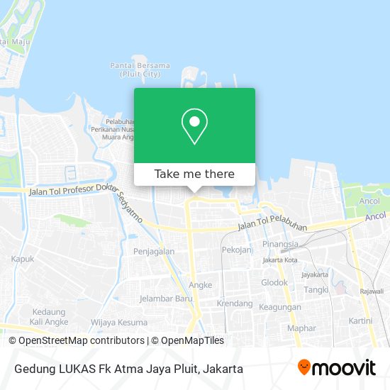 Gedung LUKAS Fk Atma Jaya Pluit map