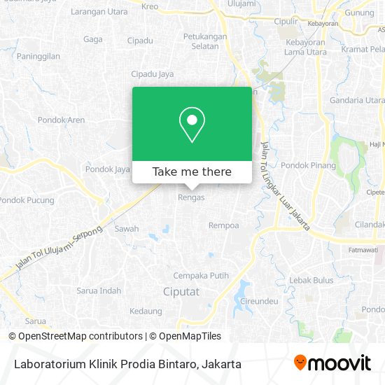 Laboratorium Klinik Prodia Bintaro map