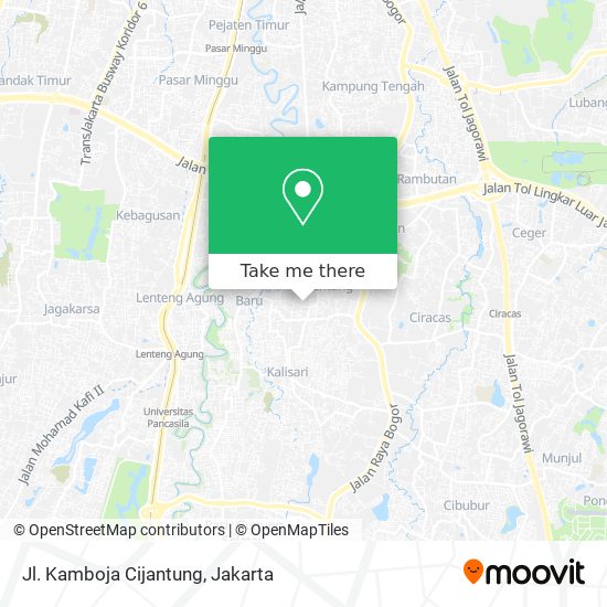 Jl. Kamboja Cijantung map