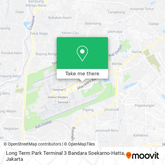 Long Term Park Terminal 3 Bandara Soekarno-Hatta map