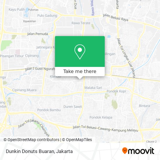 Dunkin Donuts Buaran map