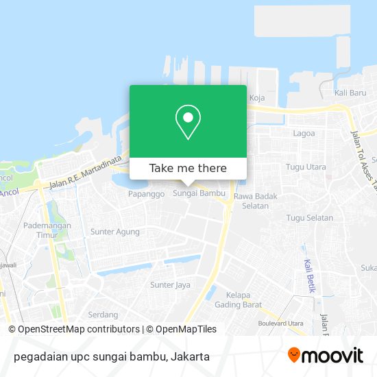 pegadaian upc sungai bambu map