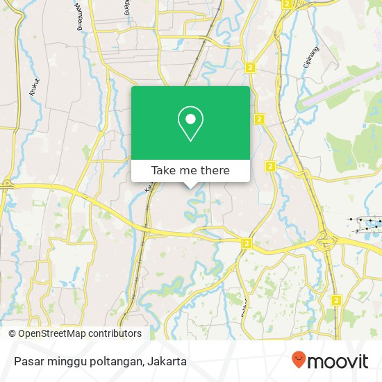 Pasar minggu poltangan map