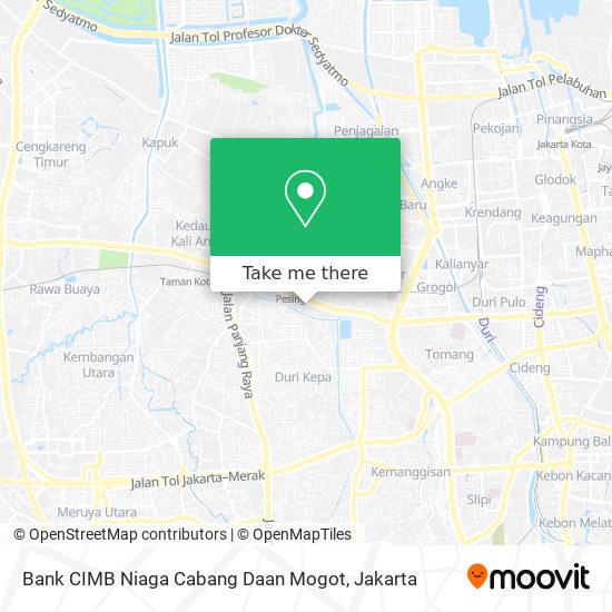 Bank CIMB Niaga Cabang Daan Mogot map