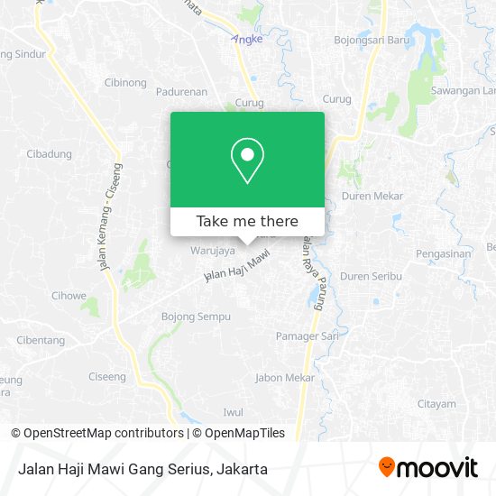 Jalan Haji Mawi Gang Serius map