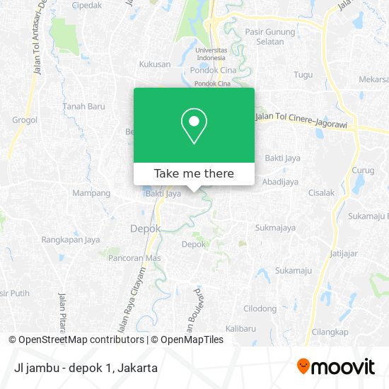 Jl jambu - depok 1 map