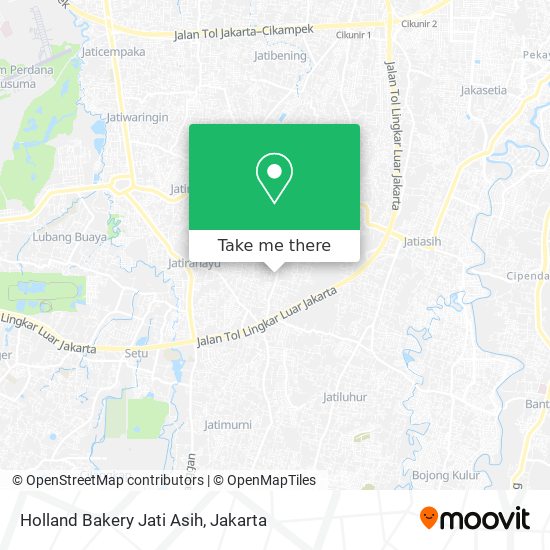 Holland Bakery Jati Asih map