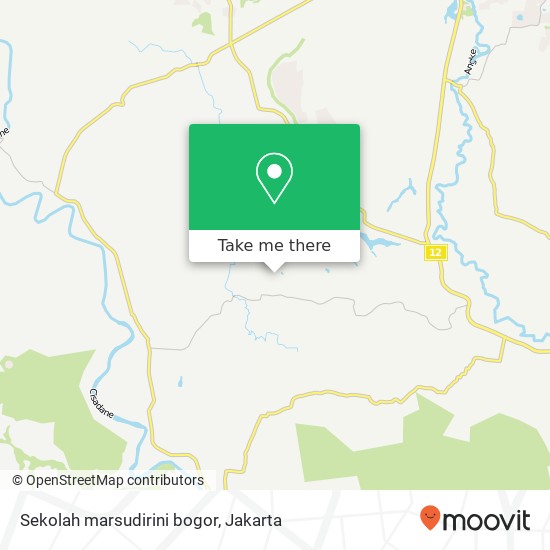 Sekolah marsudirini bogor map