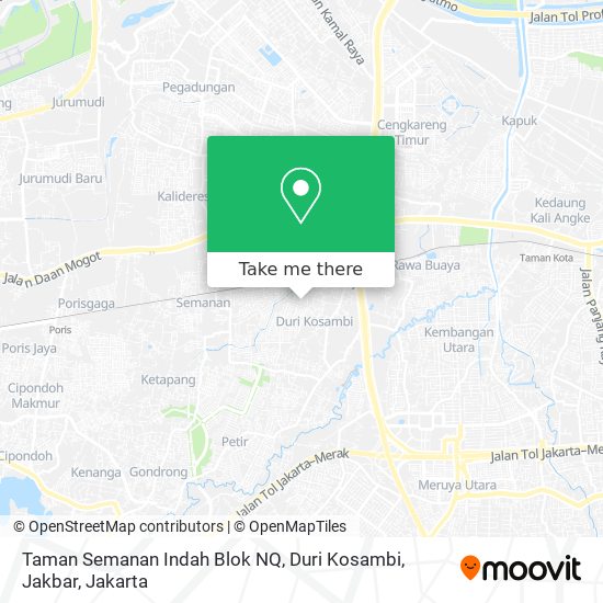 Taman Semanan Indah Blok NQ, Duri Kosambi, Jakbar map