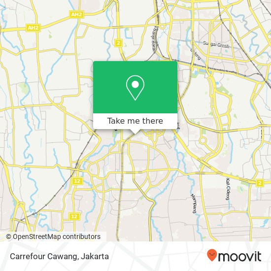 Carrefour Cawang map