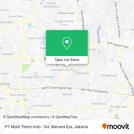 PT Multi Trend Indo - Gd. Menara Era map