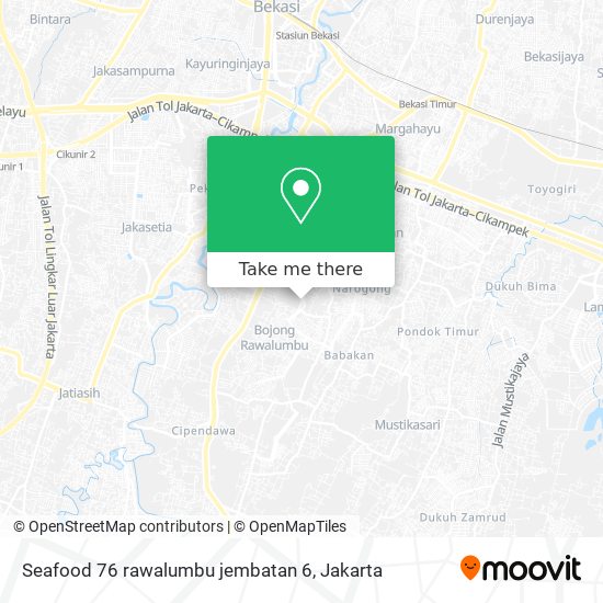 Seafood 76 rawalumbu jembatan 6 map