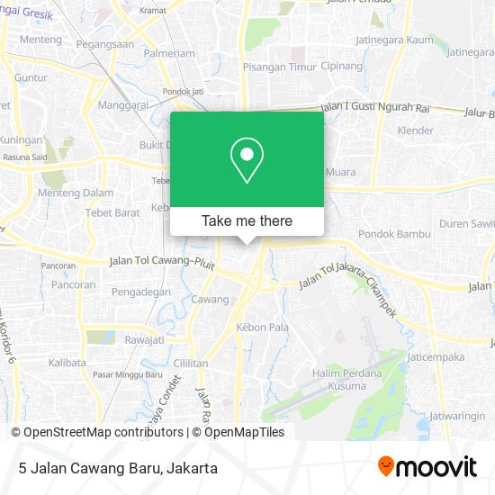 5 Jalan Cawang Baru map