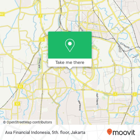 Axa Financial Indonesia, 5th. floor map