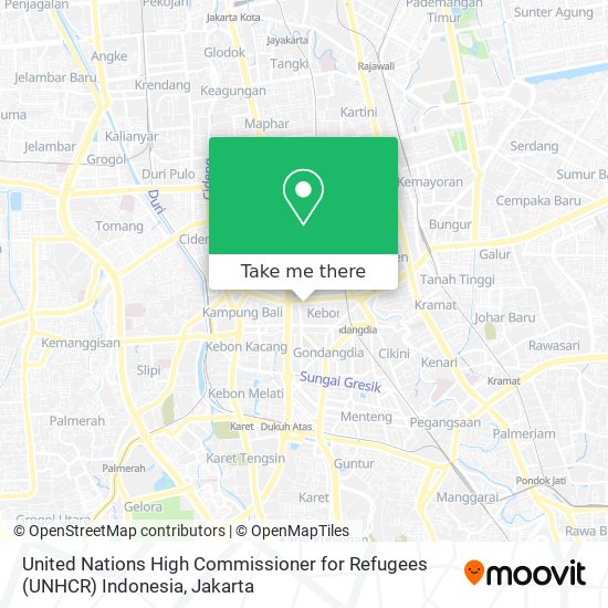United Nations High Commissioner for Refugees (UNHCR) Indonesia map