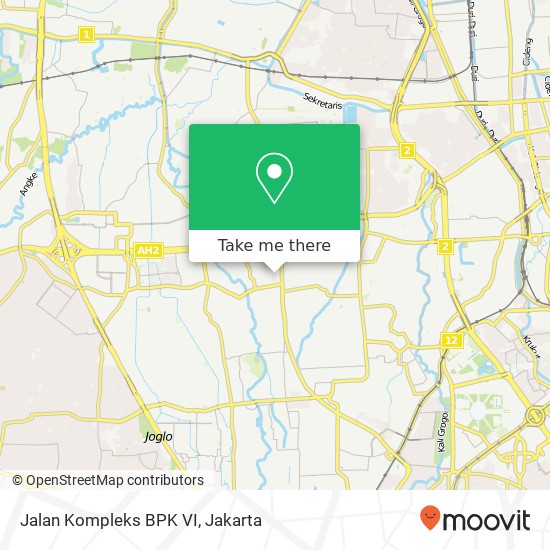 Jalan Kompleks BPK VI map