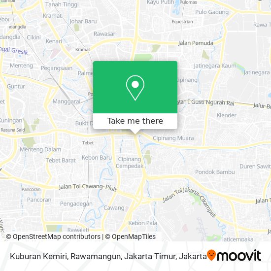 Kuburan Kemiri, Rawamangun, Jakarta Timur map