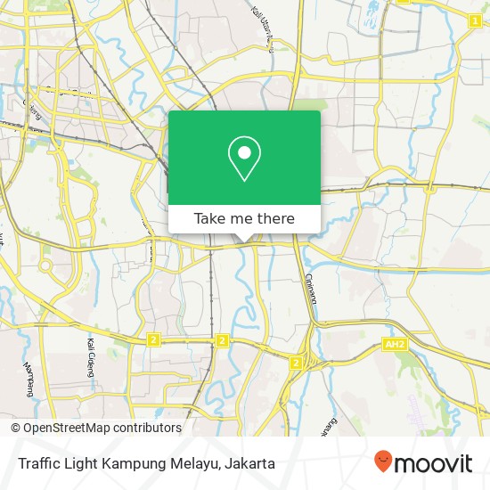 Traffic Light Kampung Melayu map