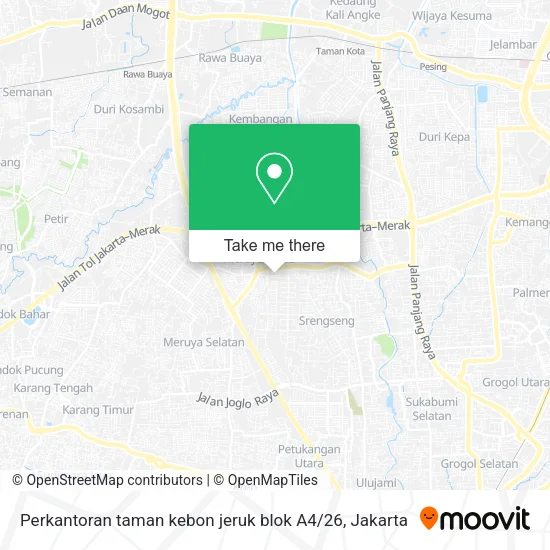 Perkantoran taman kebon jeruk blok A4 / 26 map