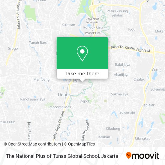 The National Plus of Tunas Global School map