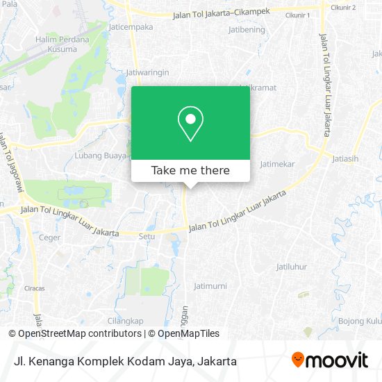 Jl. Kenanga Komplek Kodam Jaya map