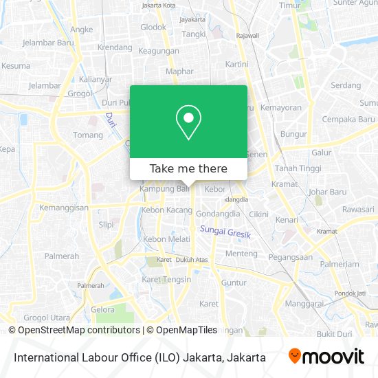 International Labour Office (ILO) Jakarta map