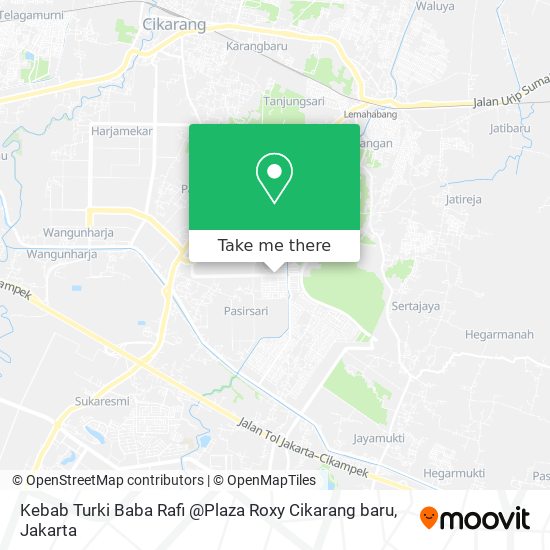 Kebab Turki Baba Rafi @Plaza Roxy Cikarang baru map