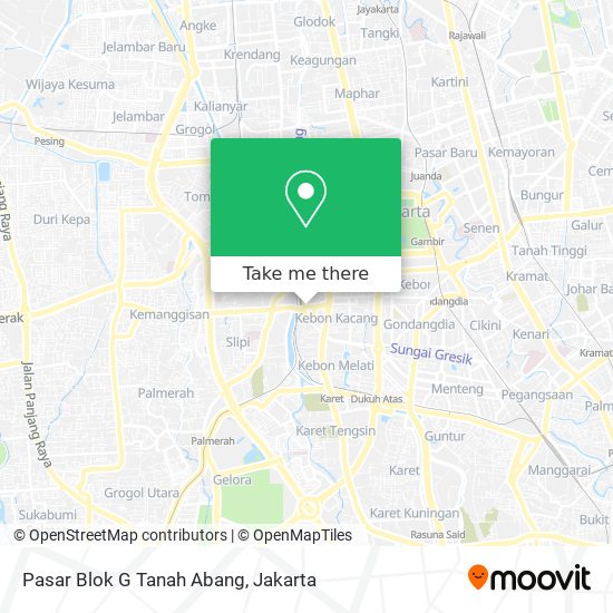 Pasar Blok G Tanah Abang map