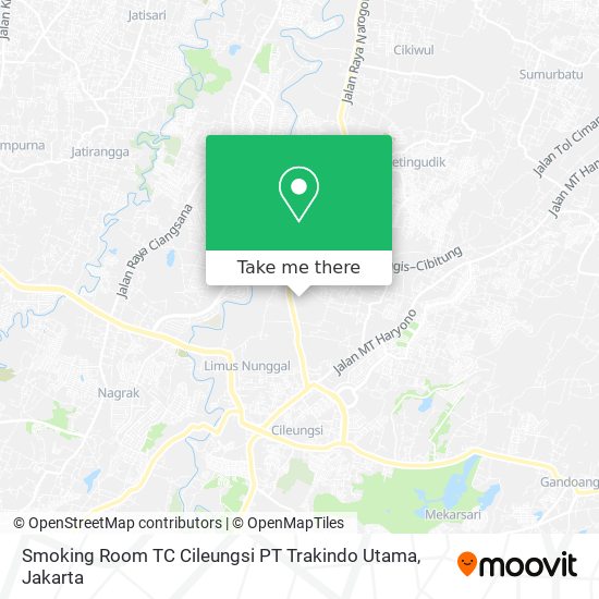 Smoking Room TC Cileungsi PT Trakindo Utama map