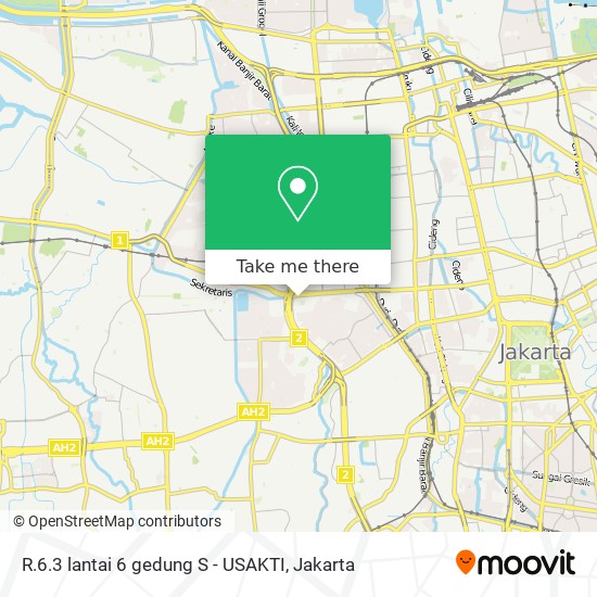 R.6.3 lantai 6 gedung S - USAKTI map