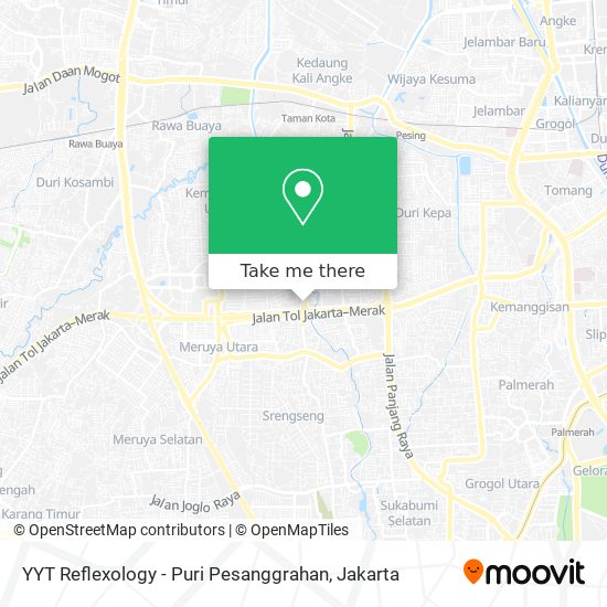 YYT Reflexology - Puri Pesanggrahan map