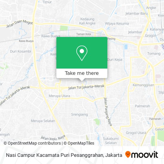 Nasi Campur Kacamata Puri Pesanggrahan map