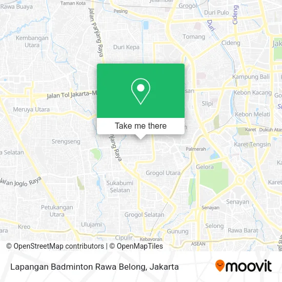 Lapangan Badminton Rawa Belong map