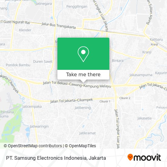 PT. Samsung Electronics Indonesia map