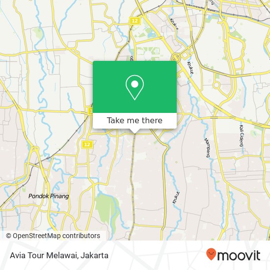 Avia Tour Melawai map