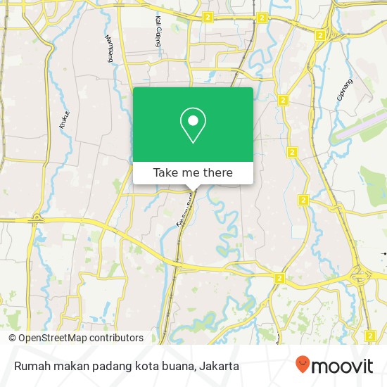 Rumah makan padang kota buana map