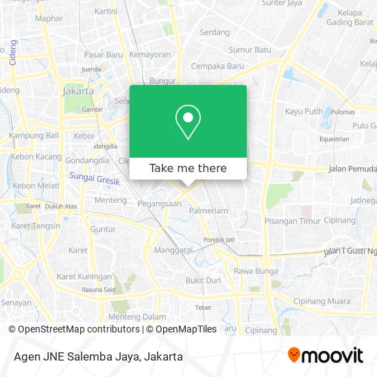 Agen JNE Salemba Jaya map