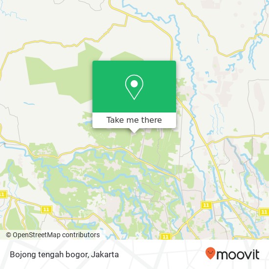 Bojong tengah bogor map