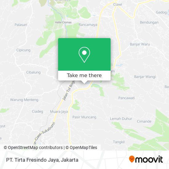 PT. Tirta Fresindo Jaya map