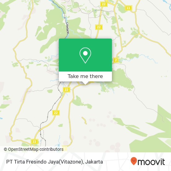 PT Tirta Fresindo Jaya(Vitazone) map
