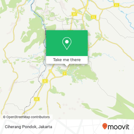 Ciherang Pondok map