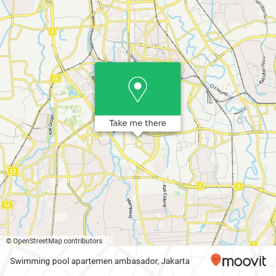 Swimming pool apartemen ambasador map