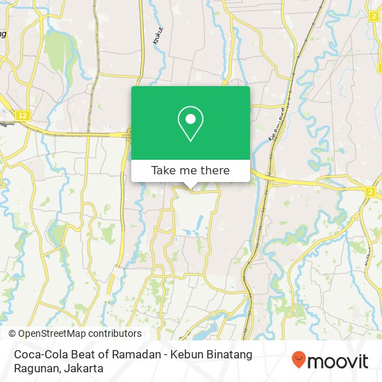 Coca-Cola Beat of Ramadan - Kebun Binatang Ragunan map